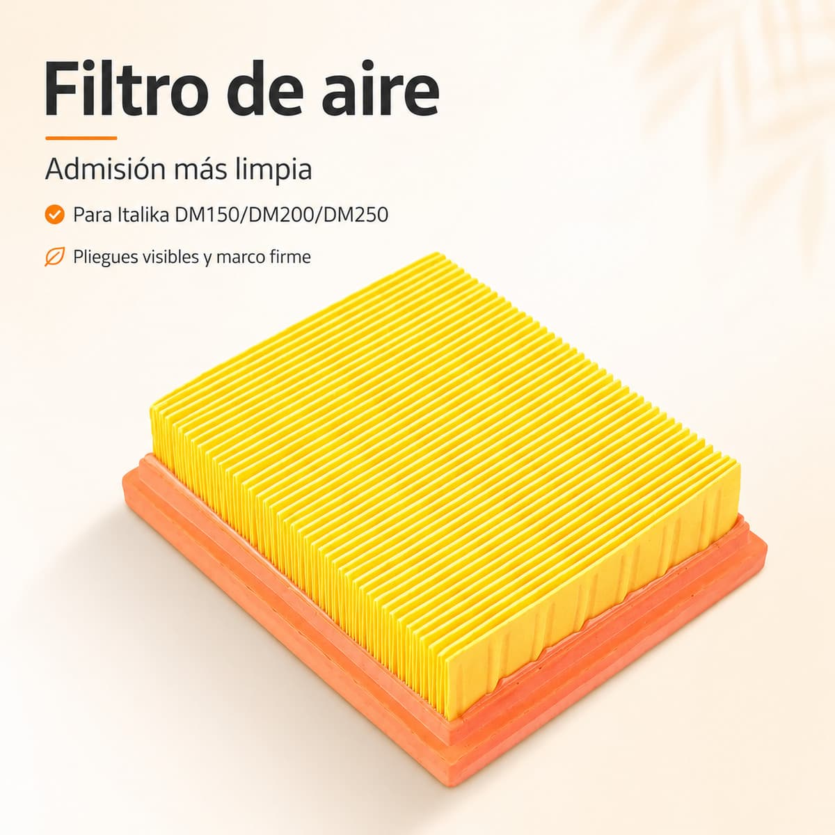 Filtro de aire para Italika DM150/DM200/DM250