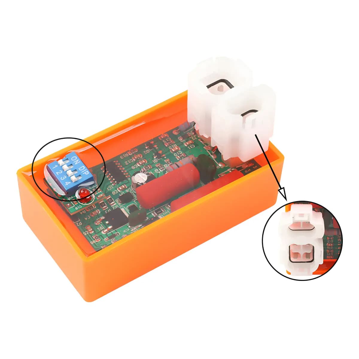 CDI racing naranja para Italika DM200/DM250