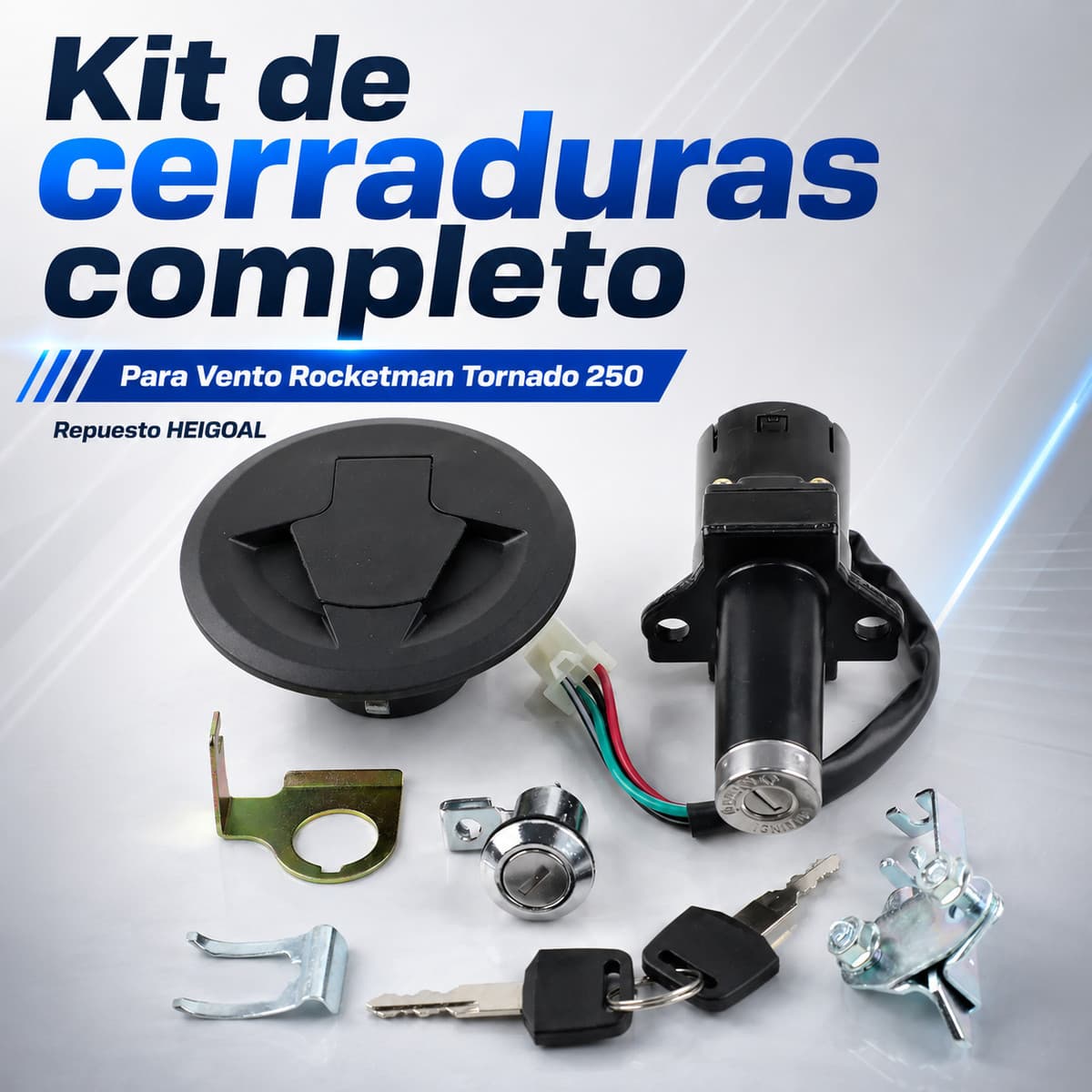 Kit de cerraduras para Vento Rocketman Tornado 250