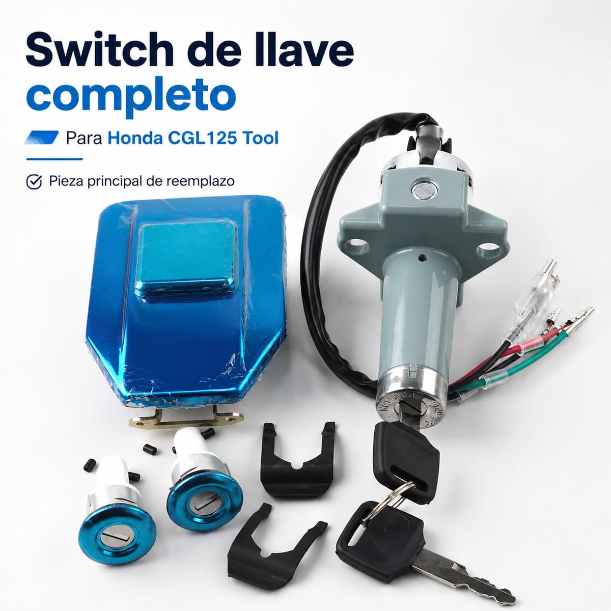 Switch de llave completo para Honda CGL125 Tool