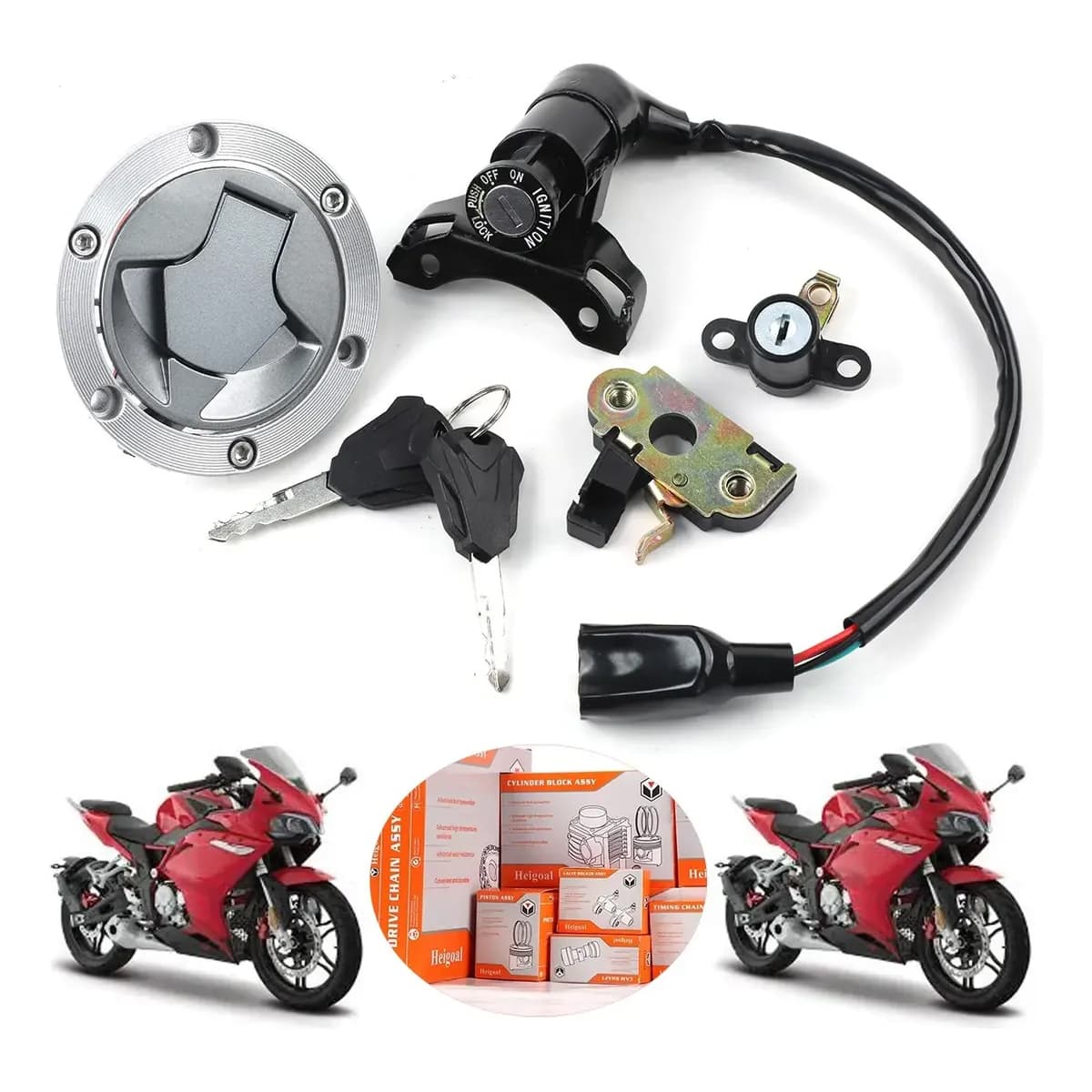 Kit Cerraduras Switch Completo Italika Vort-x 300r F04020226