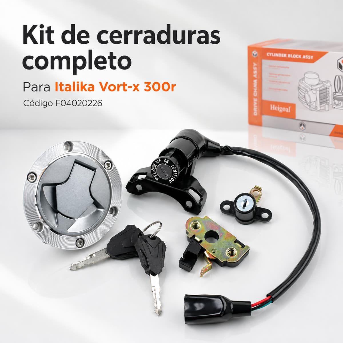 Kit Cerraduras Switch Completo Italika Vort-x 300r F04020226