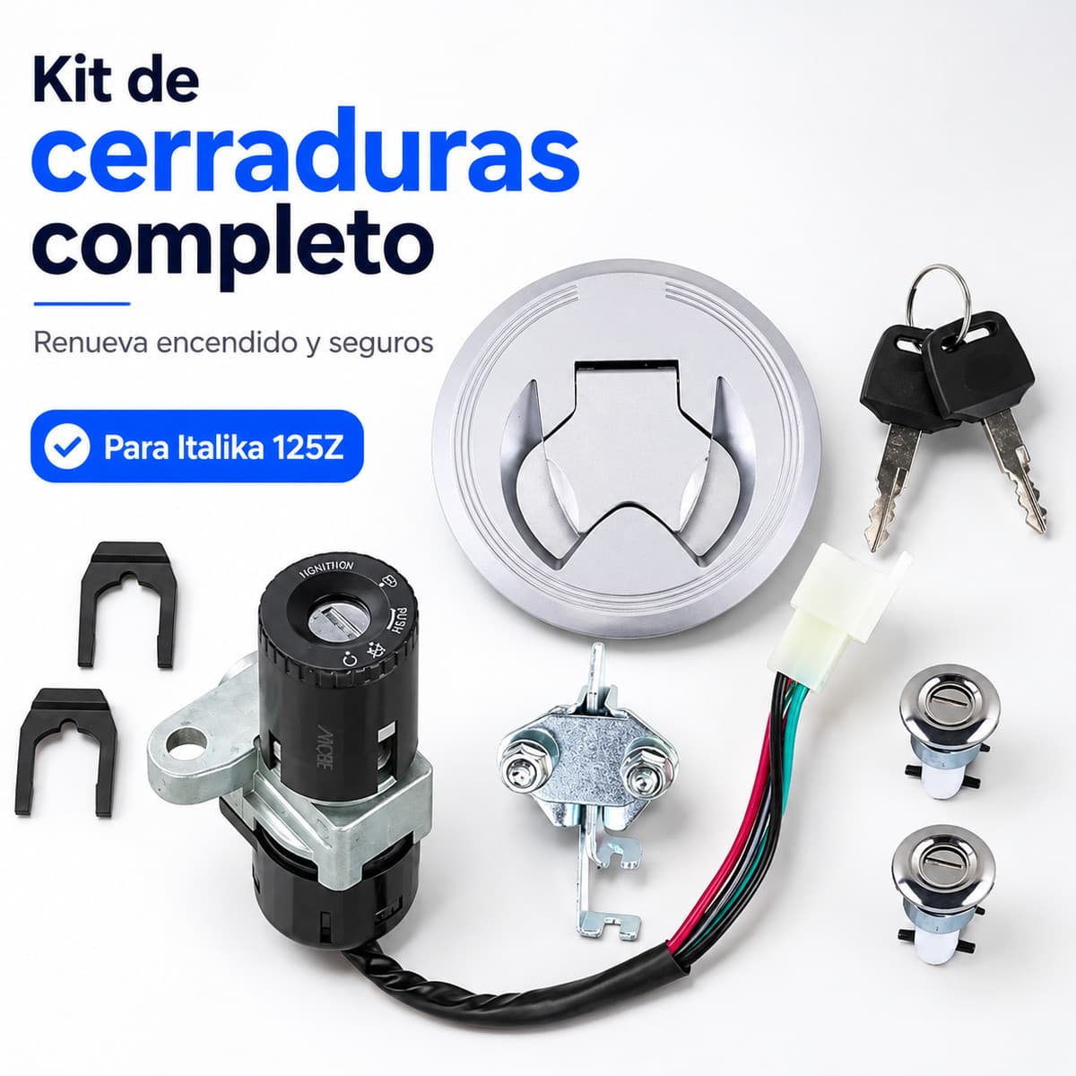 Kit de cerraduras completo para Italika 125Z