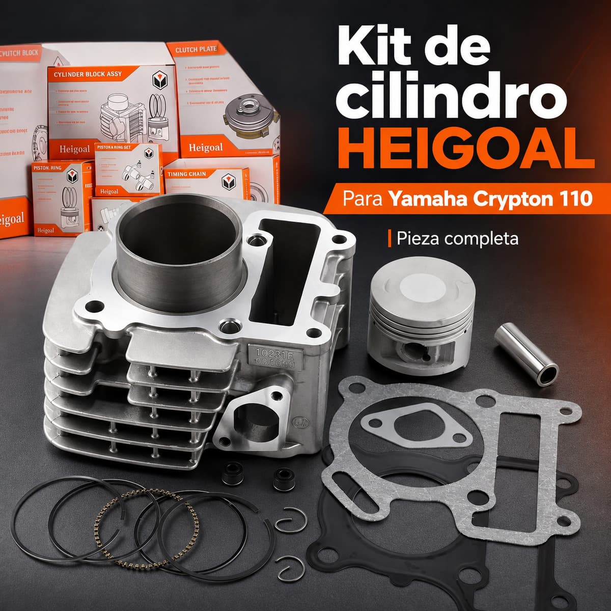 Kit Cilindro Yamaha Crypton 110 - T110 + Calidad + Envio G