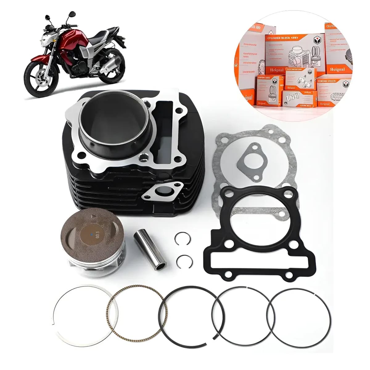 Cilindro racing Big Bore 184cc para Yamaha FZ16/SZ16