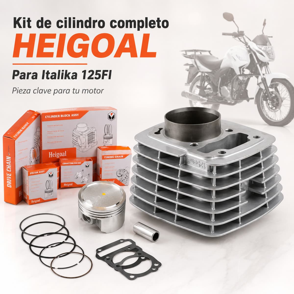 Kit de cilindro completo para Italika 125FI