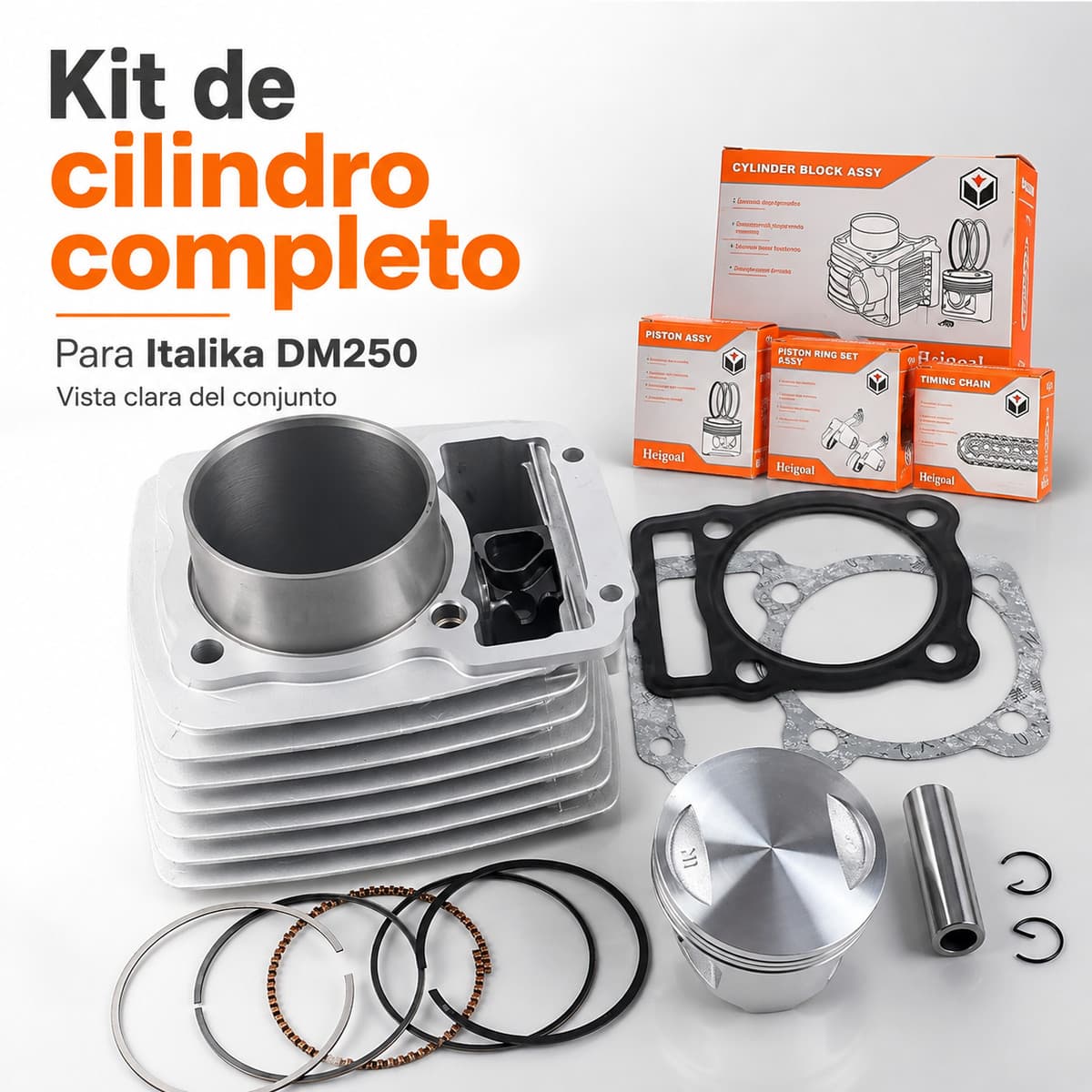 Kit de cilindro completo para Italika DM250