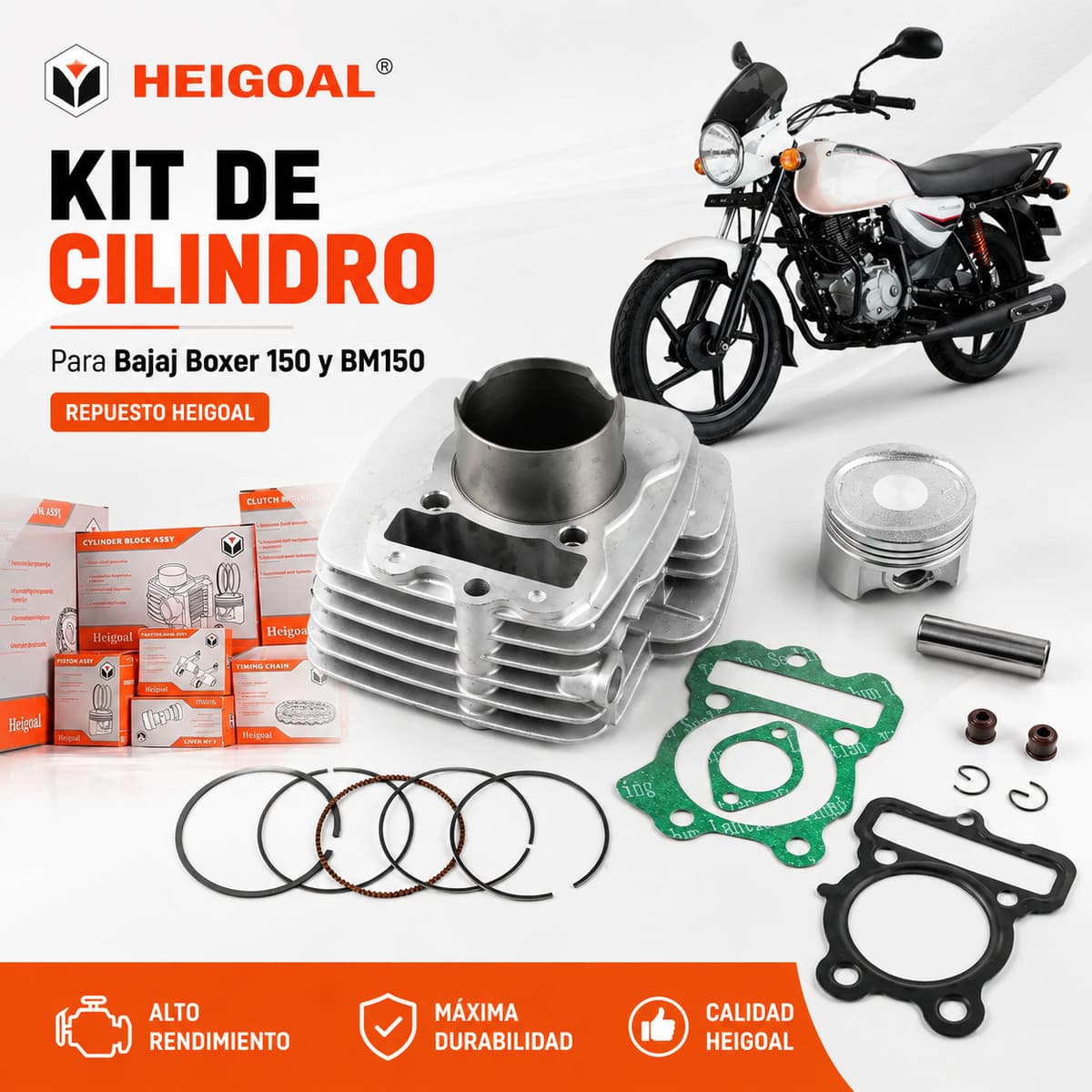 Kit de cilindro para Bajaj Boxer 150/BM150