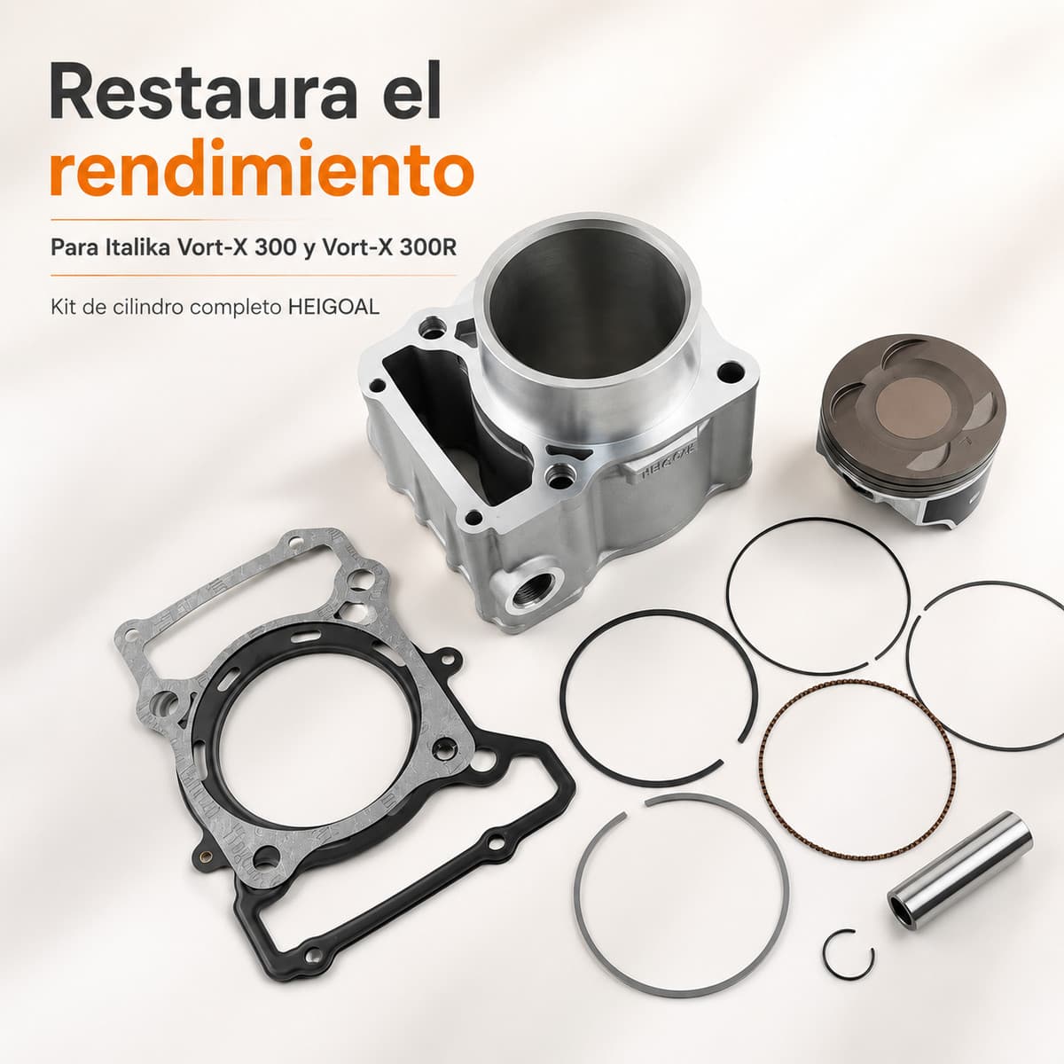Kit de cilindro completo para Italika Vort-X 300