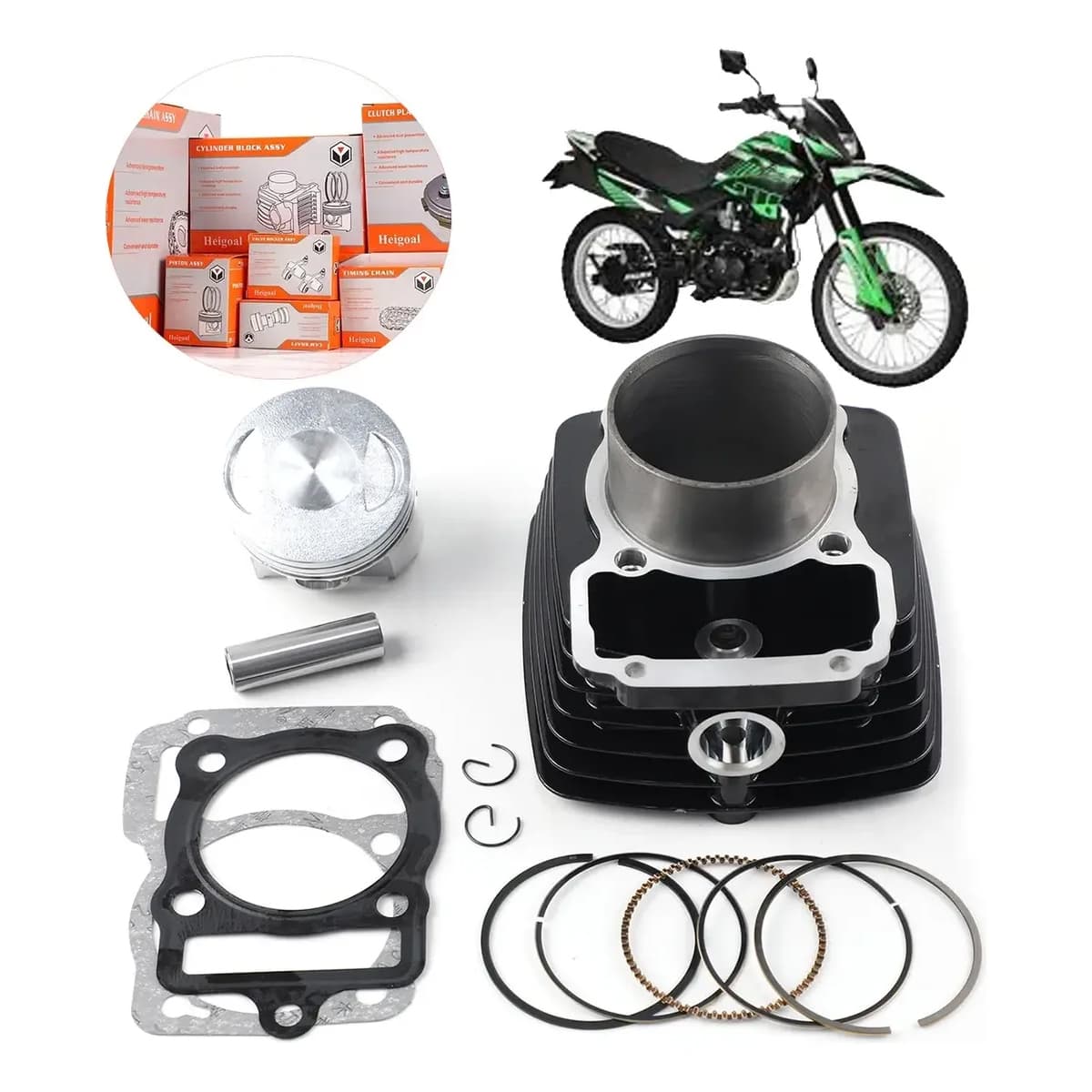 Kit De Cilindro Y Piston Para Italika Dm200 Dm 200 Sport