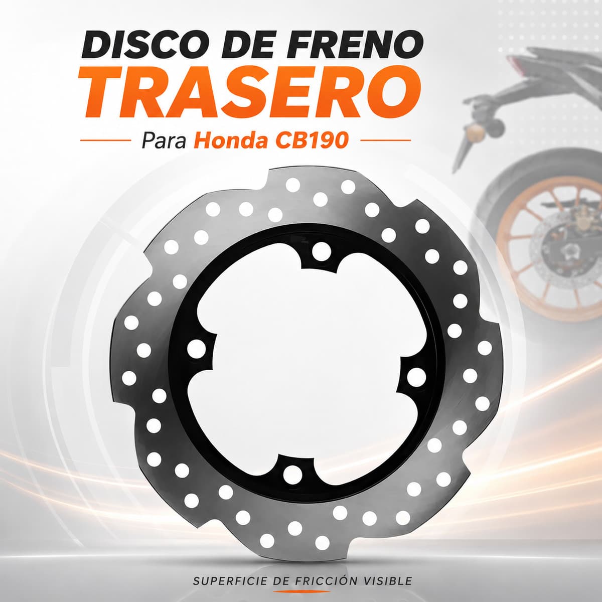 Disco De Freno Traseras Para Honda Cb190 Cb190r Cb 190 190r