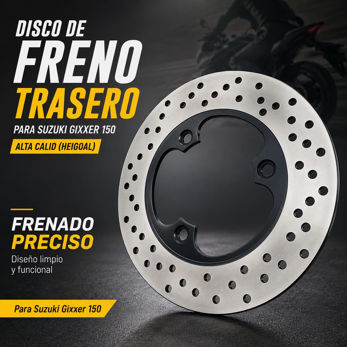 Disco De Freno Trasero Para Suzuki Gixxer150 Alta Calid