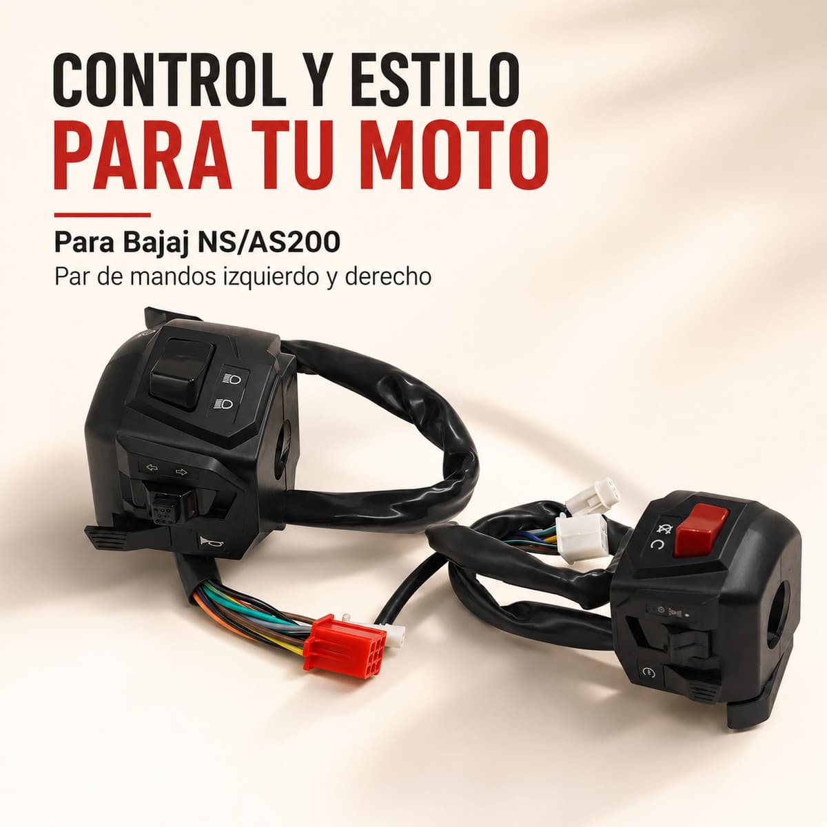 Par Mandos Izquierdo Y Derecho Para Bajaj Pulsar Ns200 As200