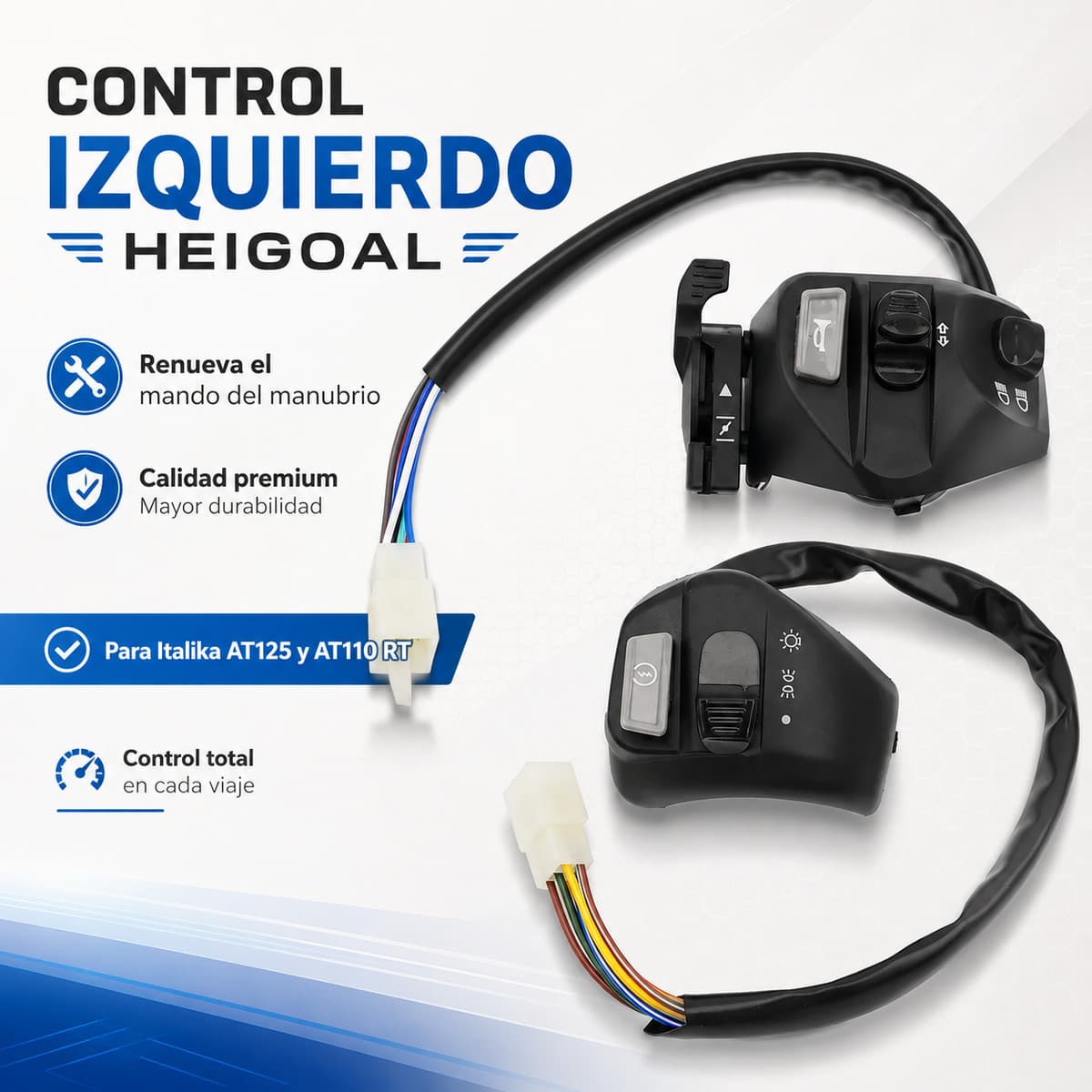 Mando izquierdo para Italika AT125/AT110 RT