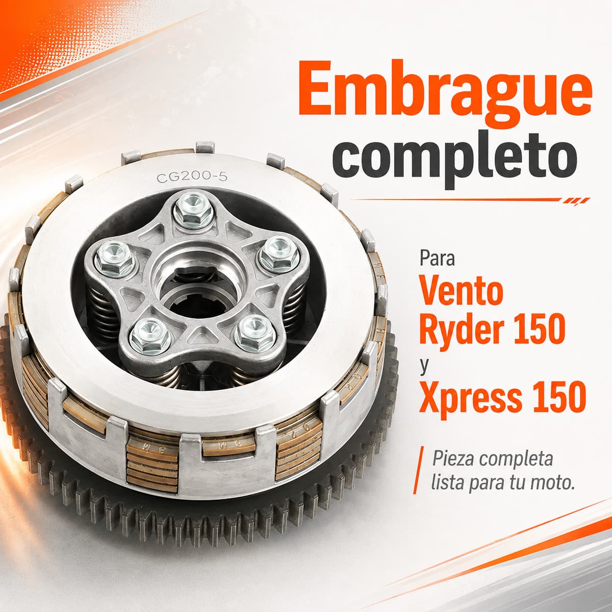 Embrague completo para Vento Ryder 150/Xpress 150