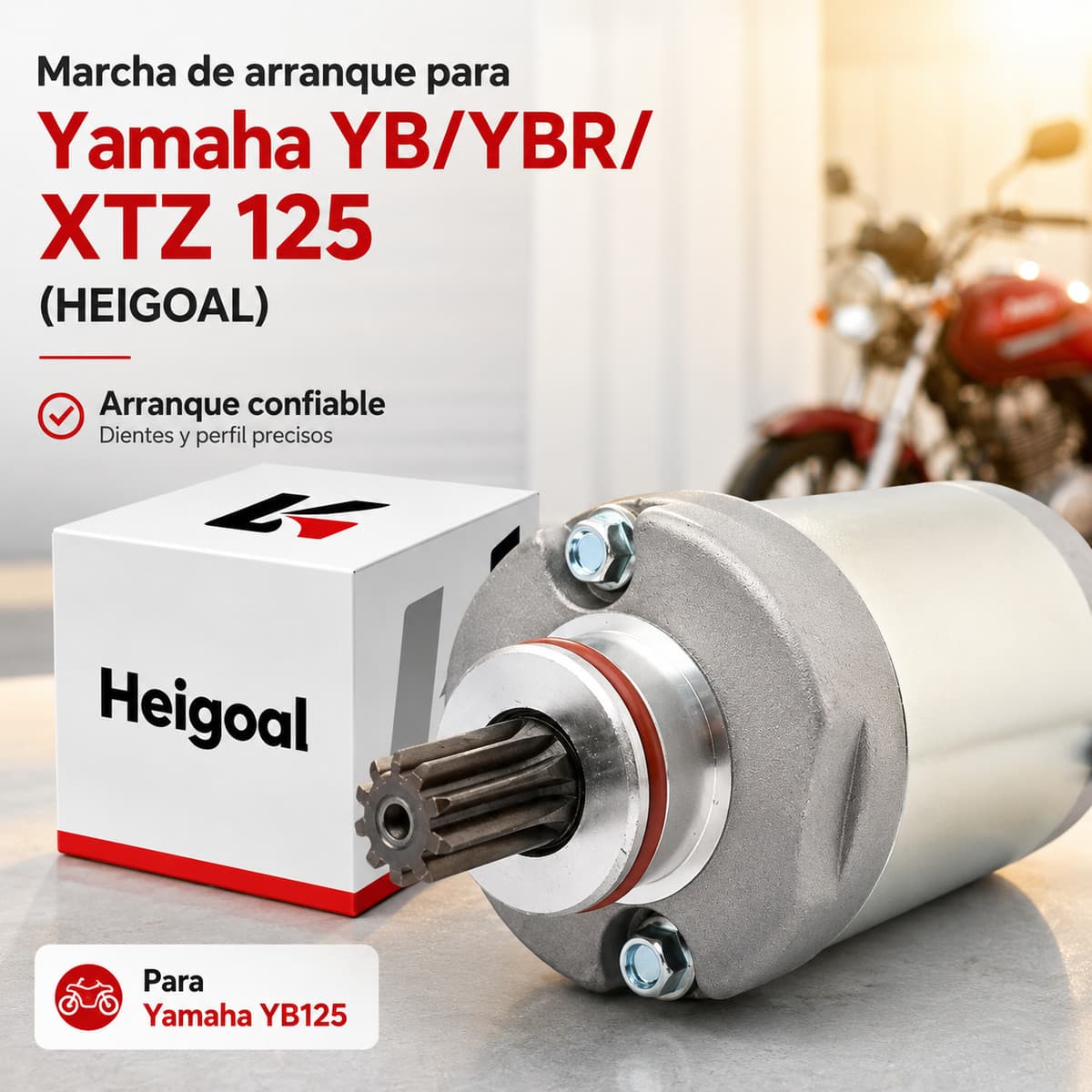 Marcha de arranque para Yamaha YB/YBR/XTZ 125