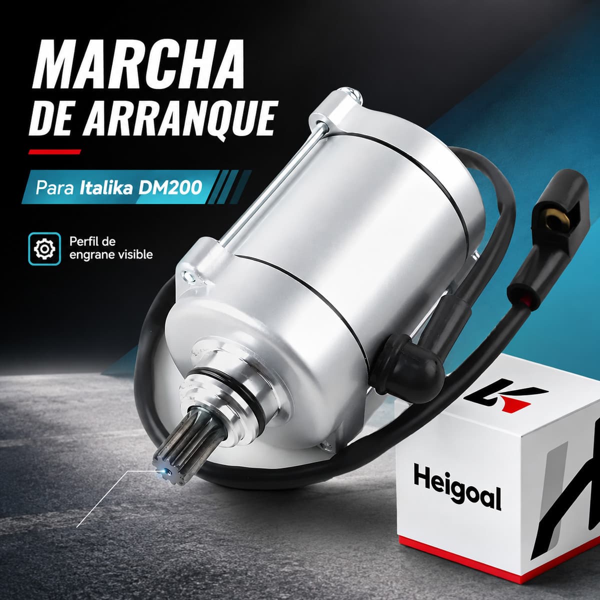 Marcha de arranque para Italika DM200/DM250