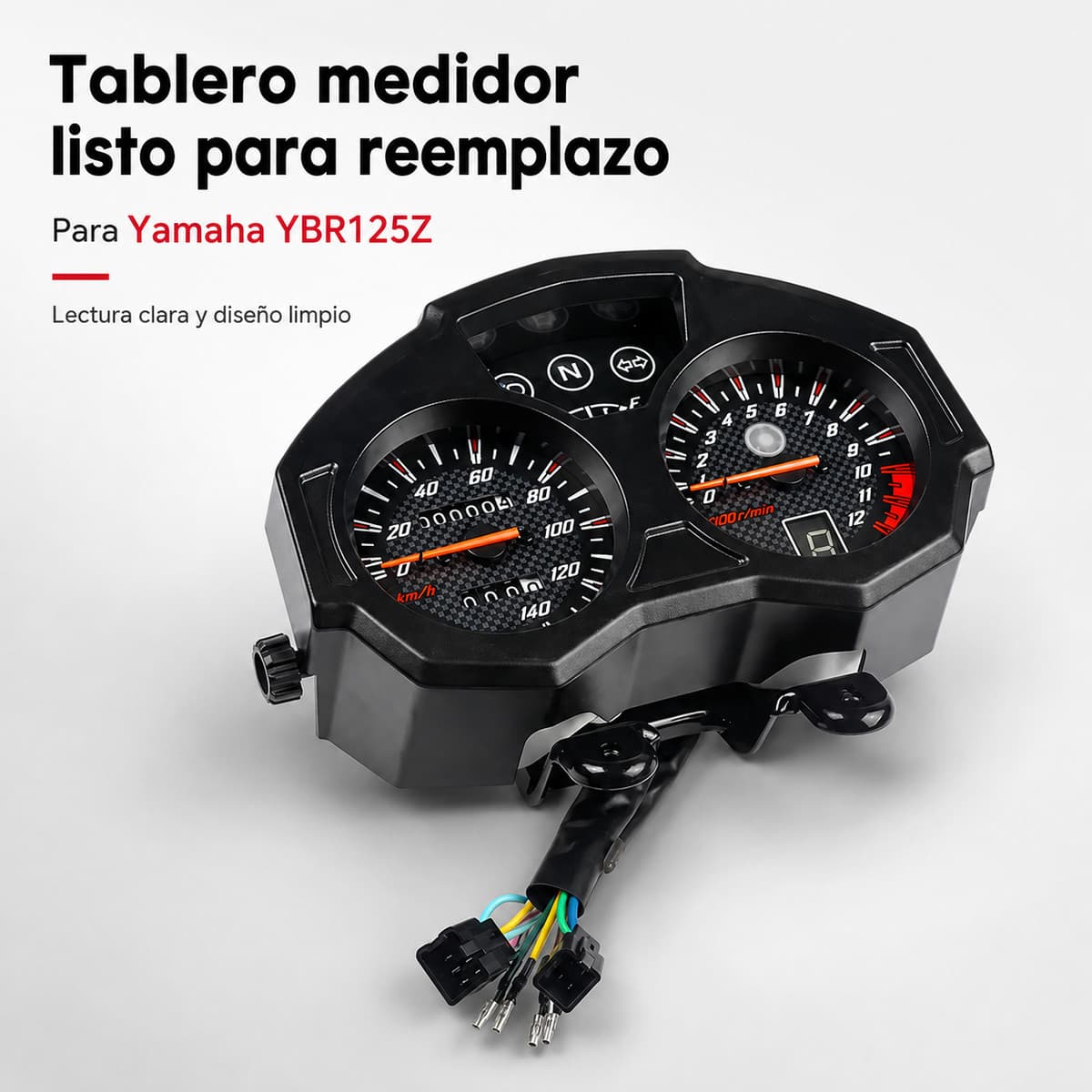 Para Yamaha Ybr 125z Instrumento Medidor Tableros Velocimetr