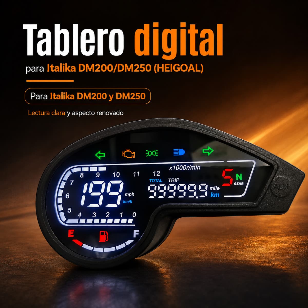 Tablero digital para Italika DM200/DM250