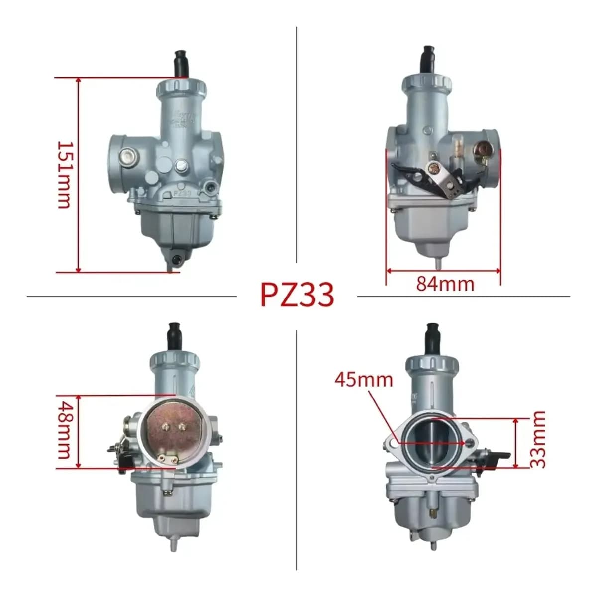 Carburador PZ33 para Veloci/Vento 300 2